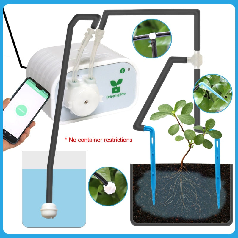 Mobile phone control Intelligent garden automatic watering device