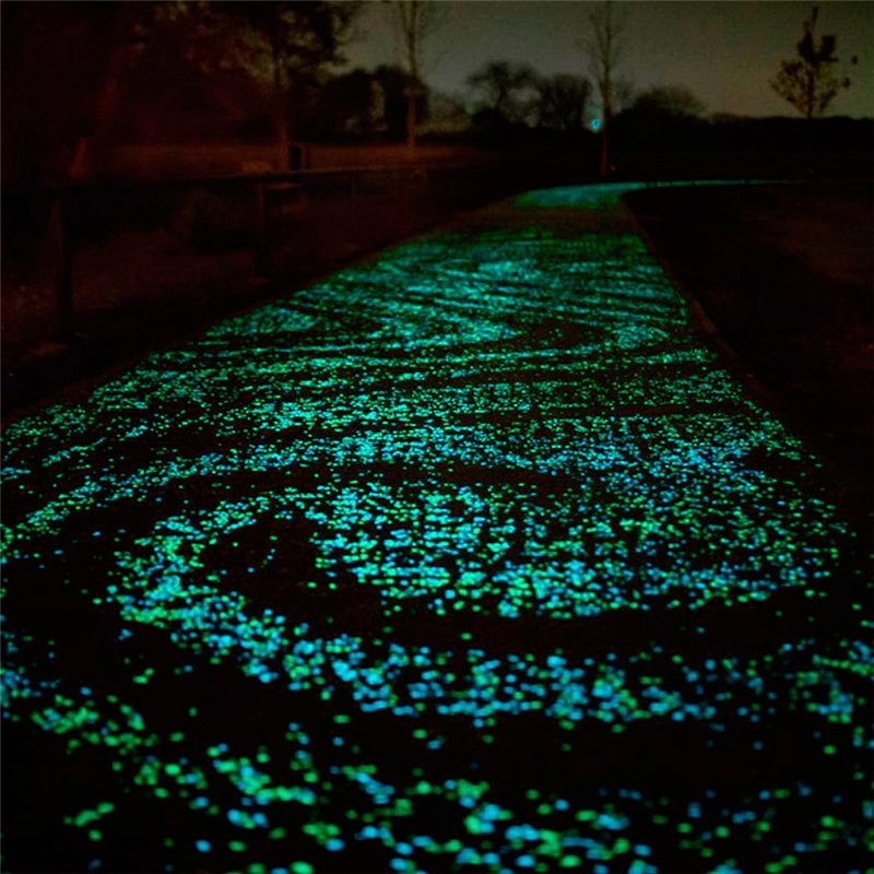 50Pcs Glow in the Dark Garden Pebbles