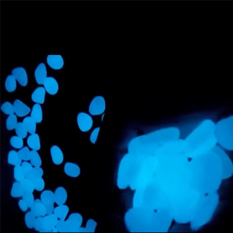 50Pcs Glow in the Dark Garden Pebbles