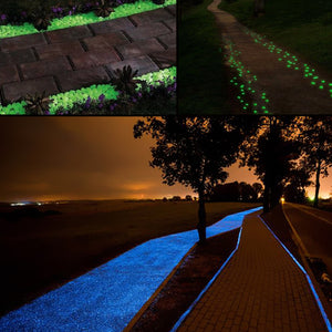 50Pcs Glow in the Dark Garden Pebbles
