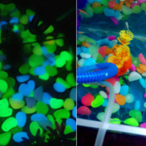 50Pcs Glow in the Dark Garden Pebbles