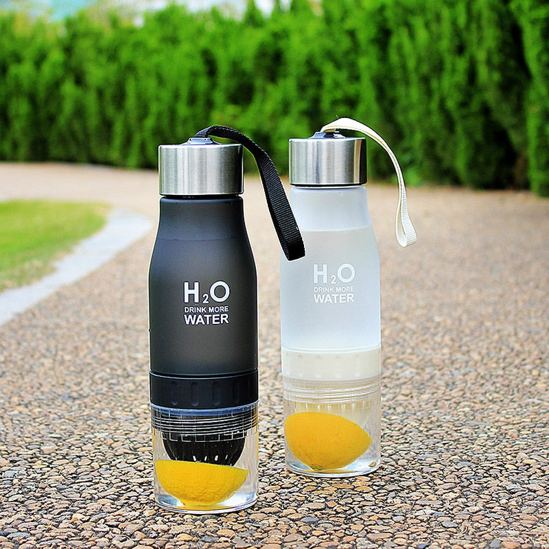 650ml Water Bottle plastic Fruit infusion bottle
