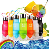 650ml Water Bottle plastic Fruit infusion bottle
