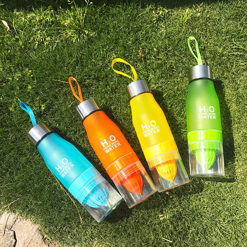 650ml Water Bottle plastic Fruit infusion bottle
