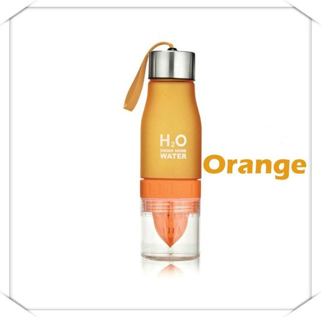650ml Water Bottle plastic Fruit infusion bottle