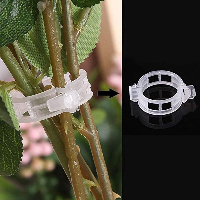 50/100pcs 30mm Plastic Plant Support Clips